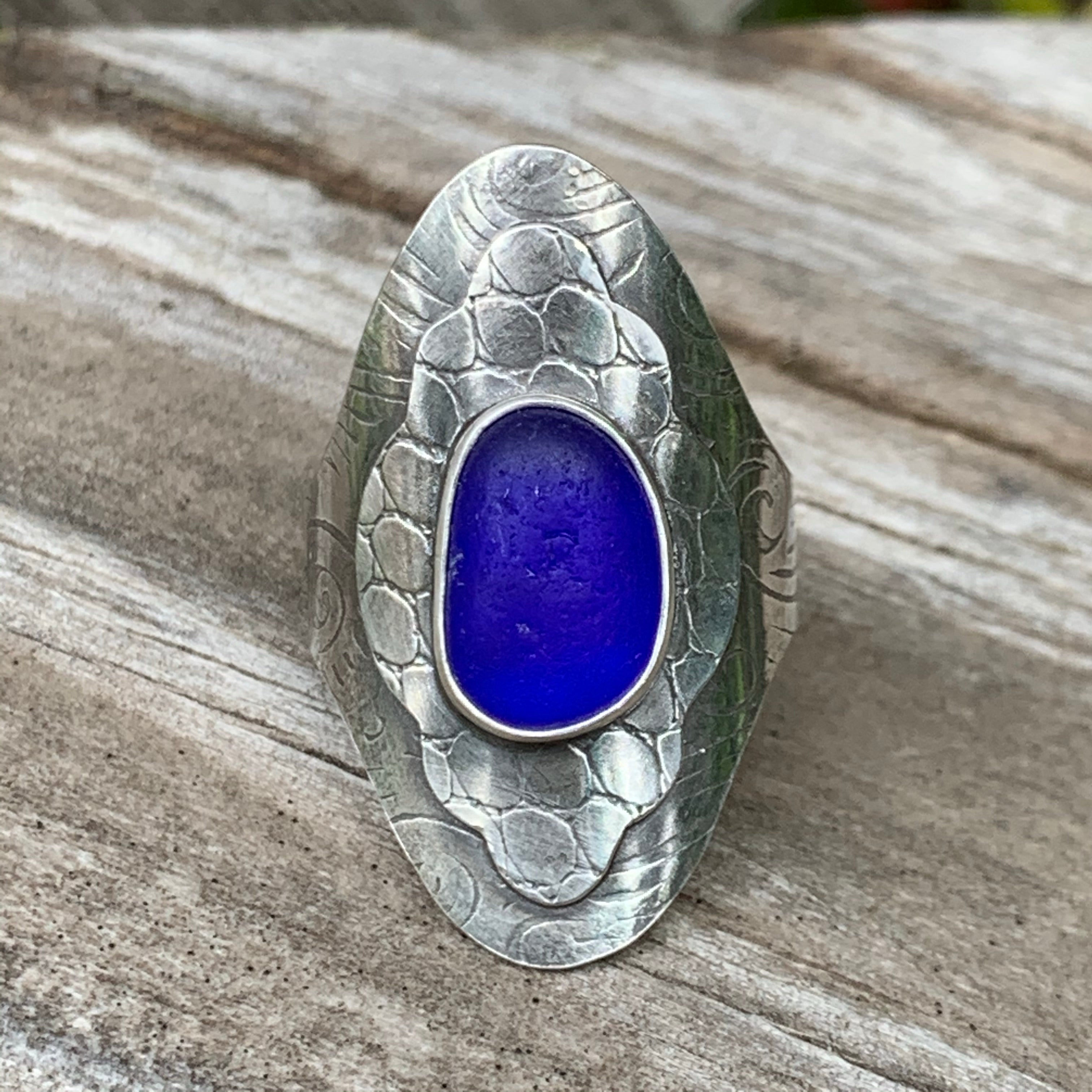 Blue Boho Ring