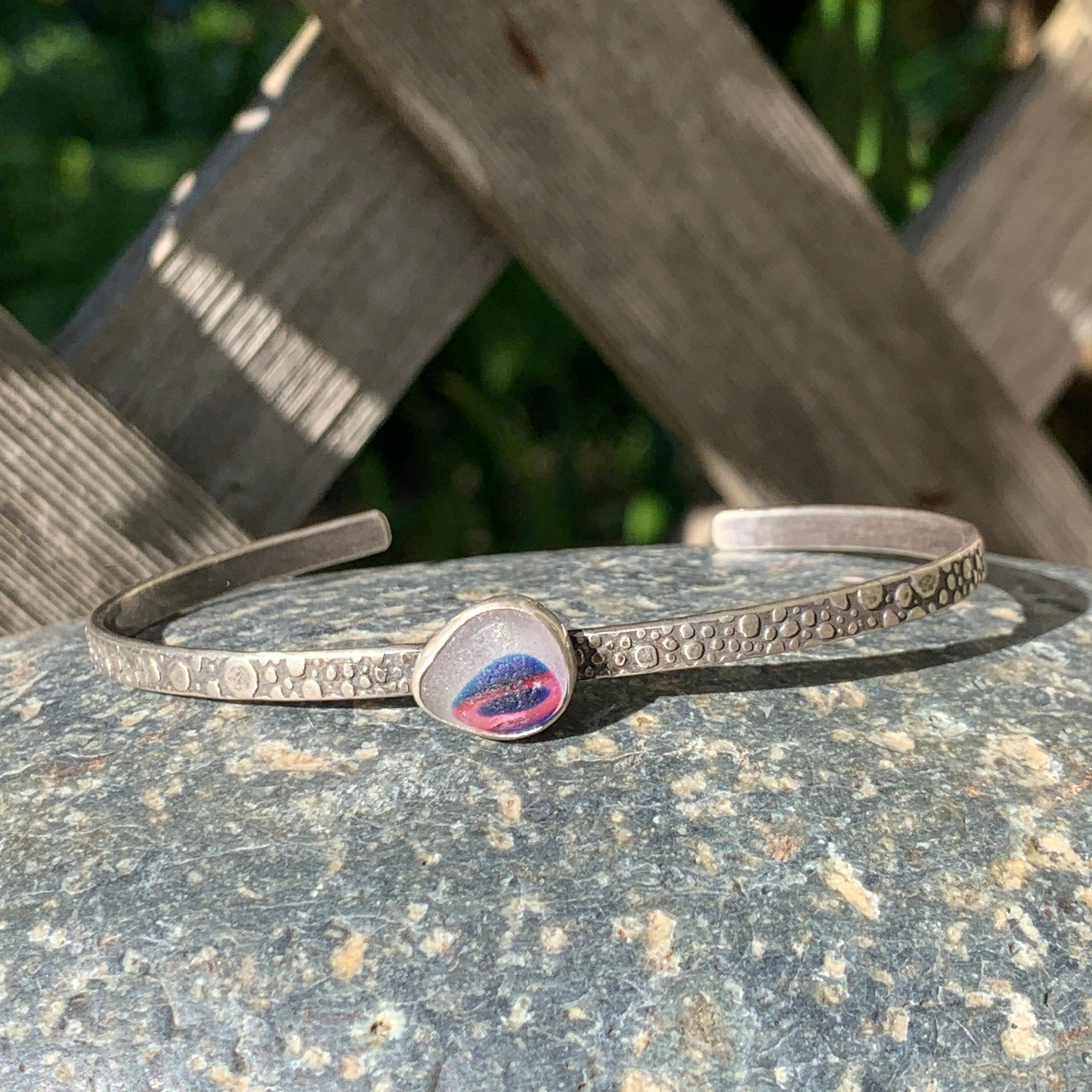 Blue and Rose Mini Cuff